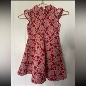 Janie and Jack Floral Red Kids Dress
